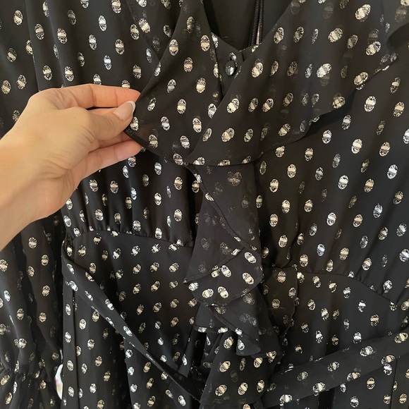 SPOT SHIRT DRESS IN GOLDSPOT - Picture 5 of 6